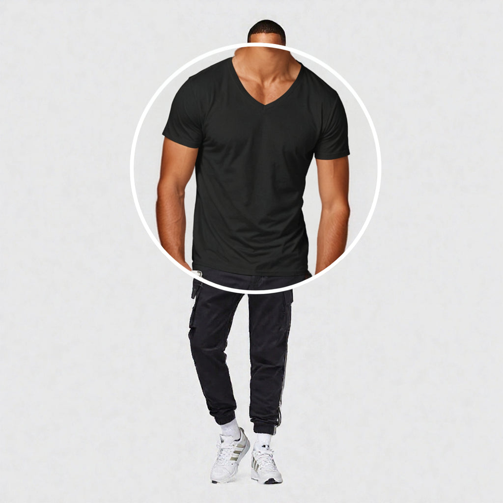 V-Neck Short Sleeve Tees image 4
