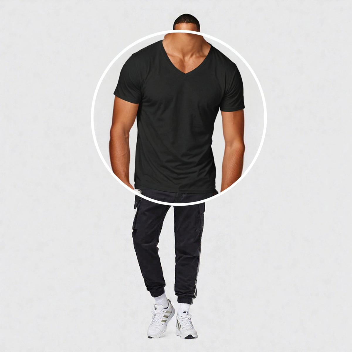 V-Neck Short Sleeve Tees image 4