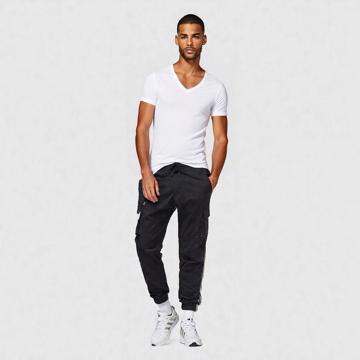 V-Neck Short Sleeve Tees image 3